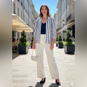 NYC White Wide Leg Pants